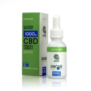 Tintura Gnome Extract Full Spectrum 1000mg Cítrico — CBD em Óleo de Borragem (30ml)