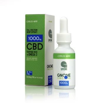 Tintura Gnome Extract Full Spectrum 1000mg Cítrico — CBD em Óleo de Borragem (30ml)