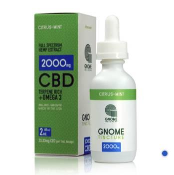 Tintura Gnome Extract Full Spectrum 2000mg Cítrico — CBD em Óleo de Borragem (60ml)
