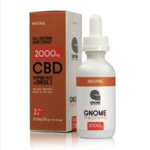 Tintura Gnome Extract Full Spectrum 2000mg Natural — CBD em Óleo de Borragem (60ml)